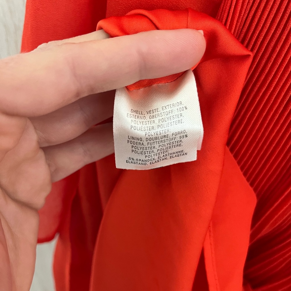 Anthropologie Maeve Edie Red Pleated Swing Dress - Picture 6 of 7